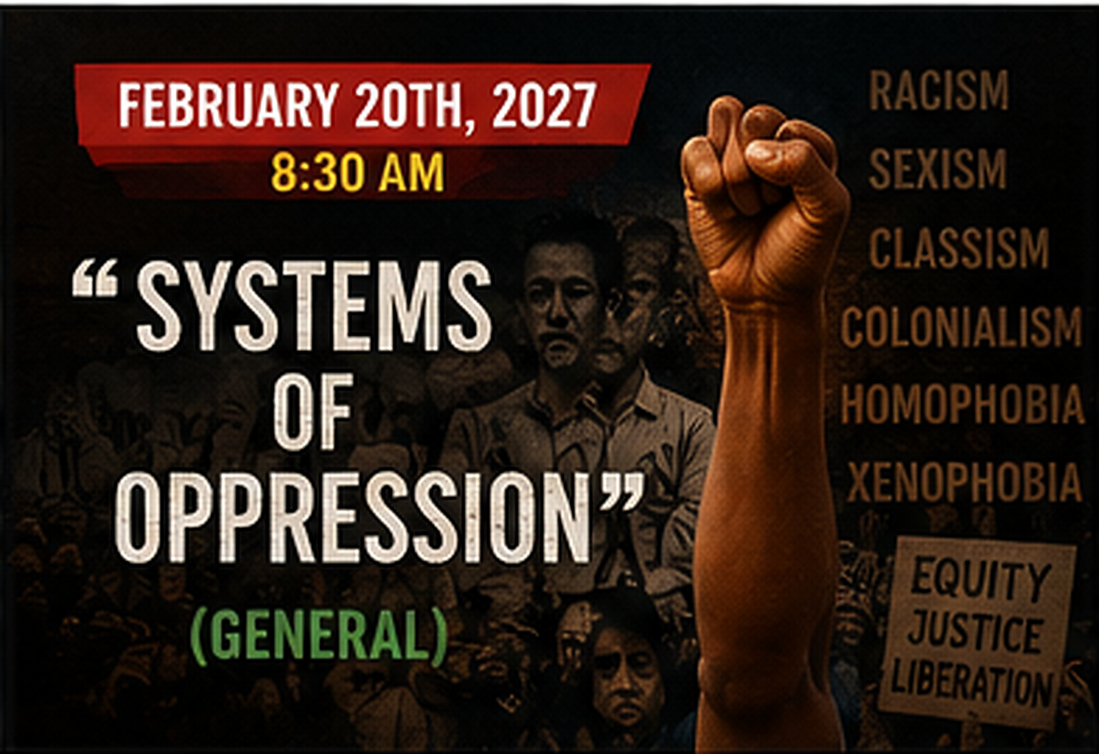 “Systems of Oppression” (General) – VIRTUAL